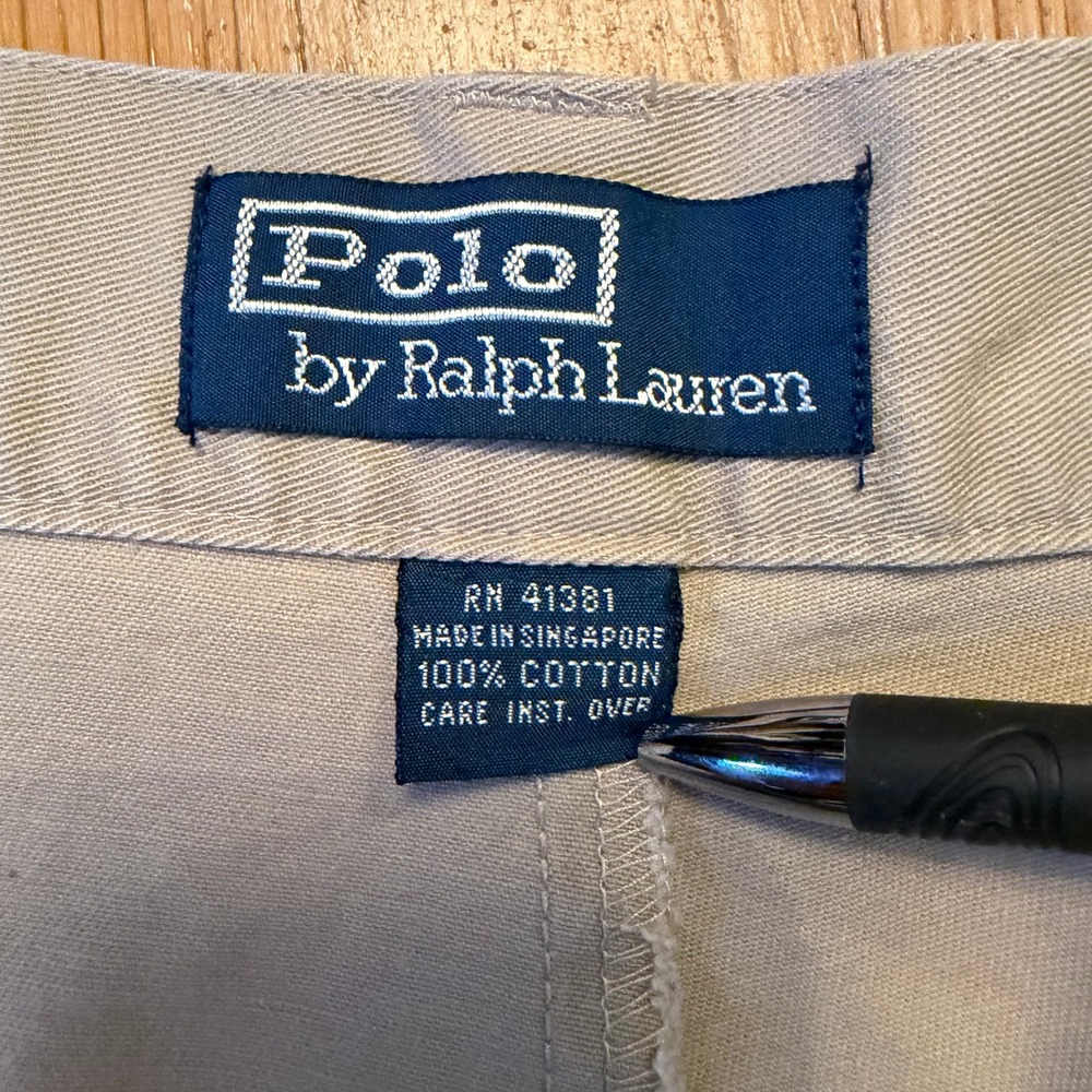 Polo Ralph Lauren Philip Pant Mens 38x30 Khaki Tan Cotton Straight Chino Pants - Picture 4 of 11